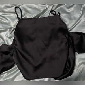 Zara backless bow top